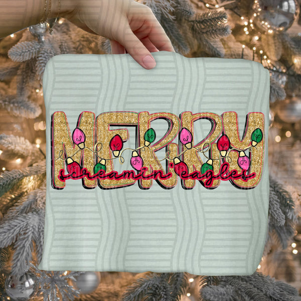 Merry Lights Mascots Screamin' Eagles design