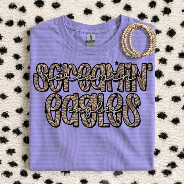 Zebra Mascots Screamin' Eagles design