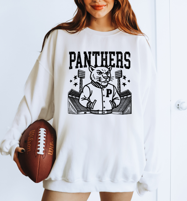 Panthers Letterman DTF transfer design – image 1
