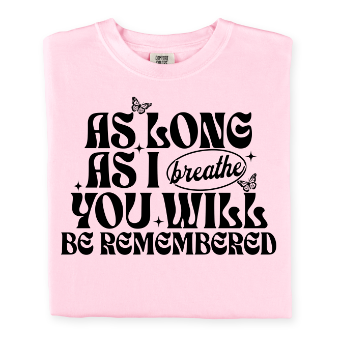 As Long As I Breathe Black Font DTF transfer design – image 1