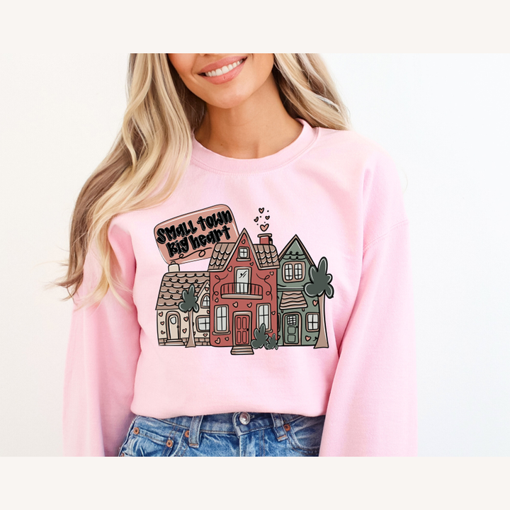 Small Town Big Heart Cottage Style – DTF Transfer