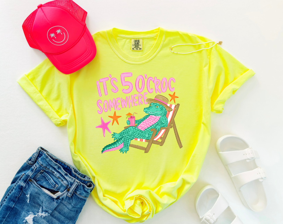 Five Ocroc Somewhere everyday humor DTF transfer design