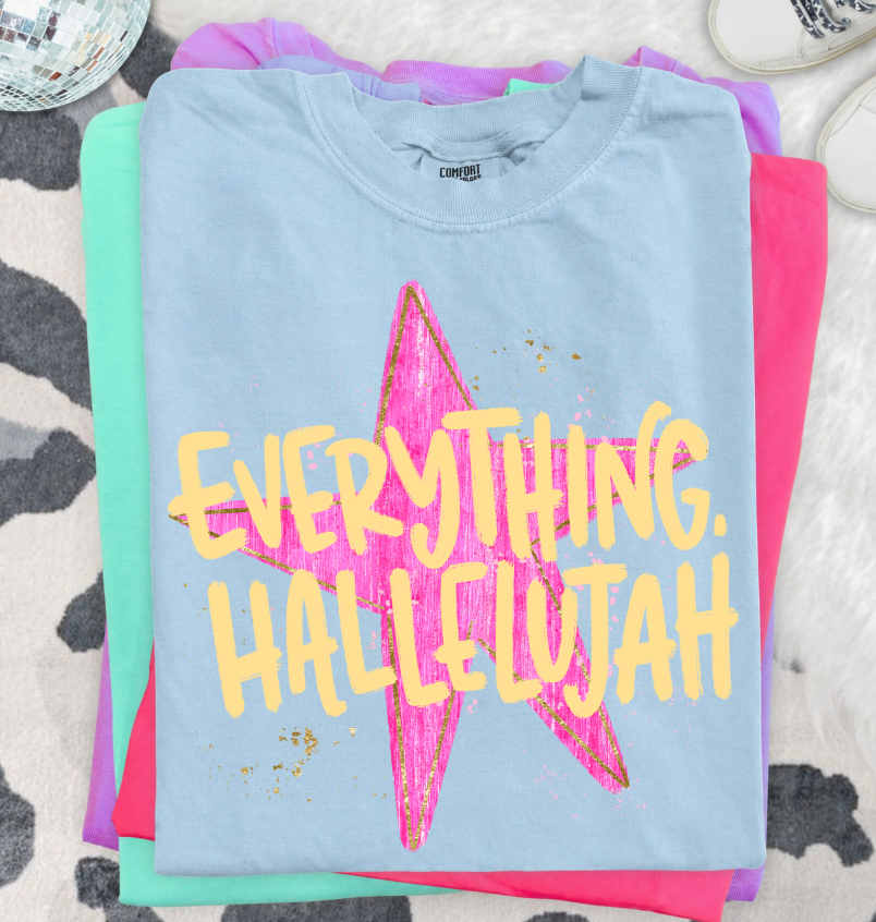 Everything faith DTF transfer design