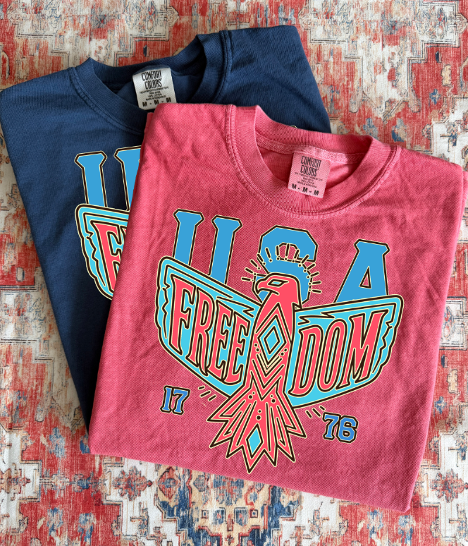 USA FREEDOM BIRD 1776 Americana DTF transfer design