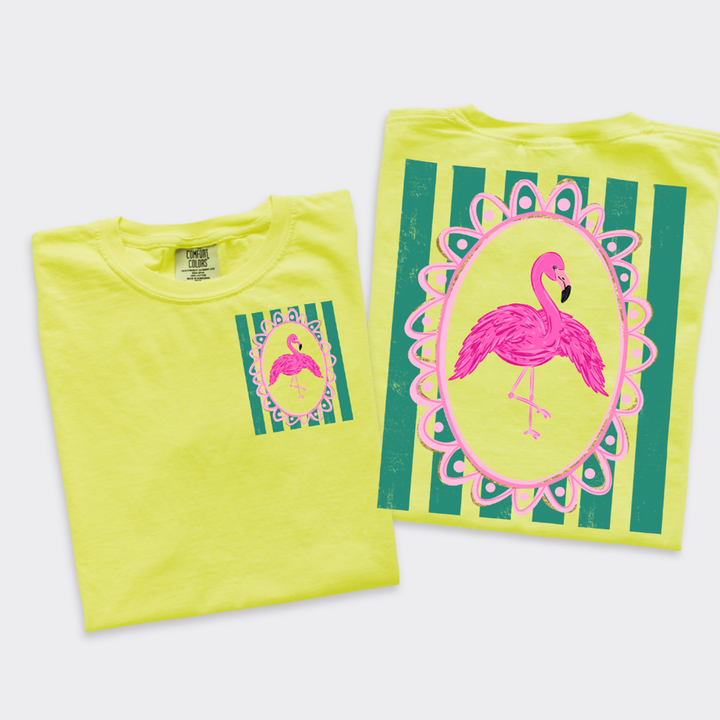 Flamingo Stripes – DTF Transfer – product image
