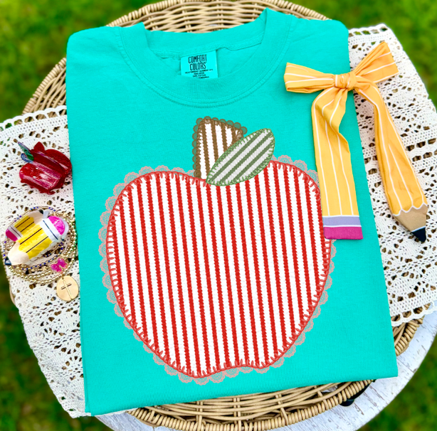 Prepster Apple back to school DTF transfer design