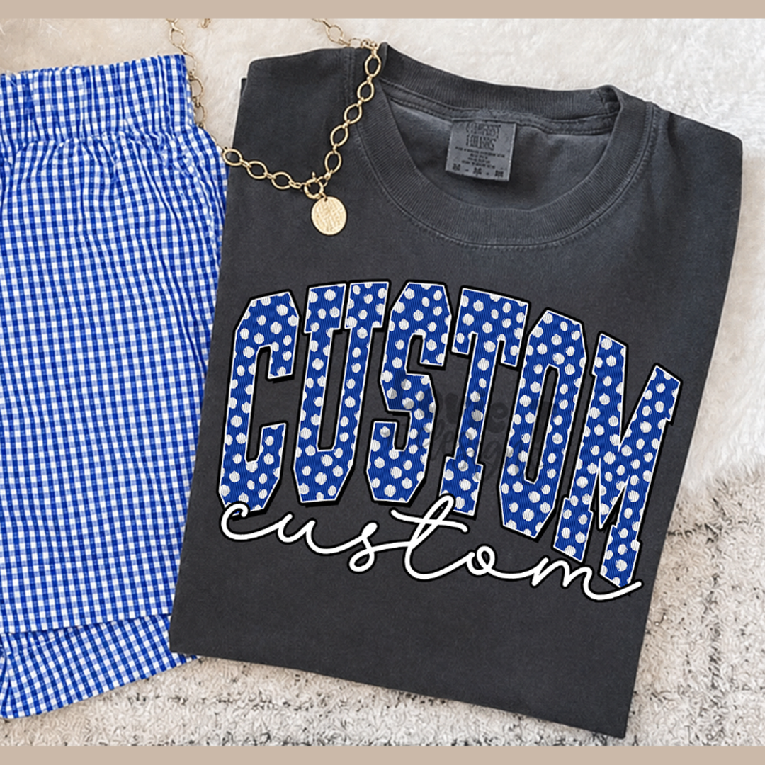 Custom Varsity Dots – DTF Transfer – product image