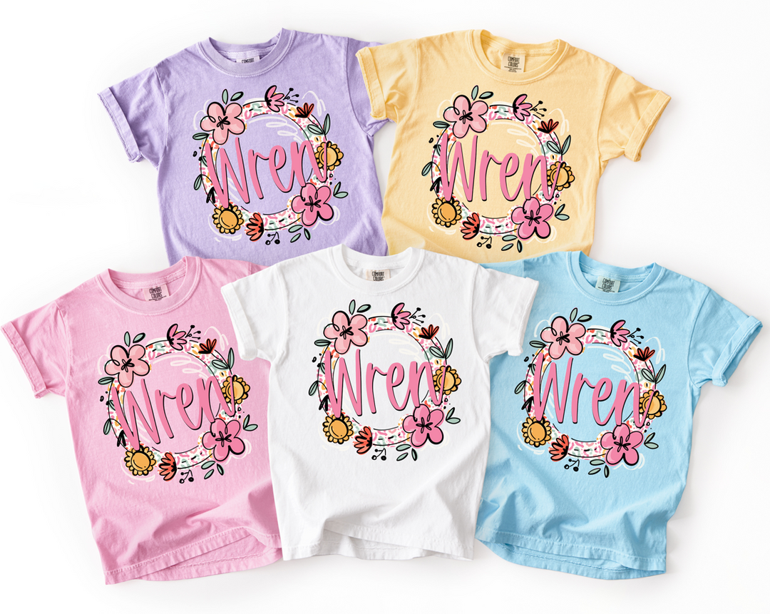 FLORAL LEOPARD FRAME - CUSTOMIZABLE