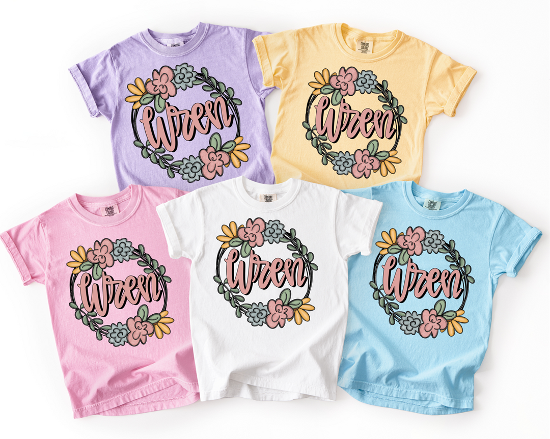 FLORAL DOODLE FRAME - CUSTOMIZABLE