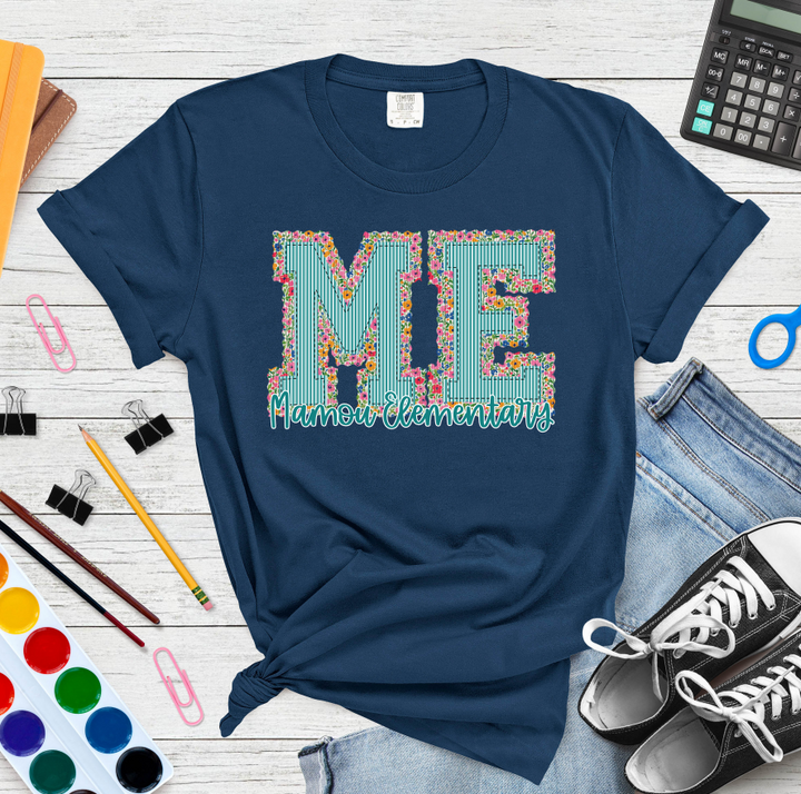 FLORAL PREPSTER TEAL TOP ME MAMOU ELEMENTARY