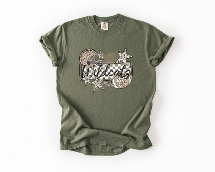 CAMO FOOTBALL NAME PLATE WILDCATS