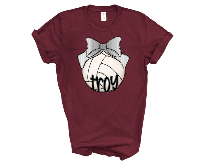 SPORT BOW VOLLEYBALL GREY SEERSUCKER TROY