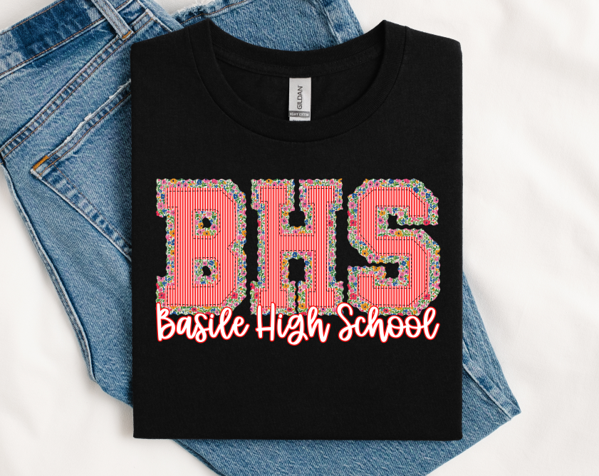 FLORAL PREPSTER BHS RED TOP BASILE HIGH SCHOOL