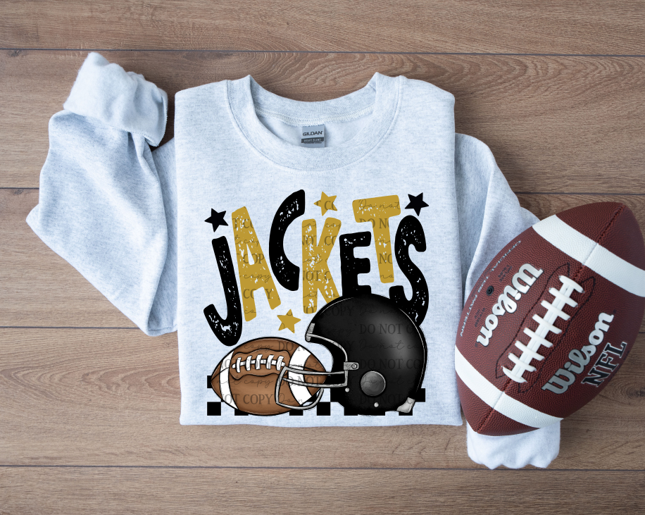 JACKETS BLACK VEGAS GOLD FB