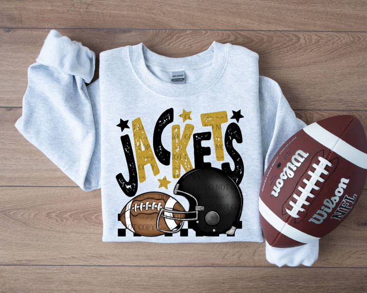 JACKETS BLACK VEGAS GOLD FB