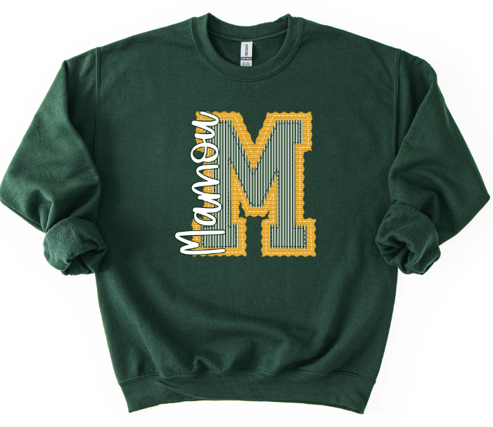 M MAMOU YELLOW BASE AND DARK GREEN TOP PREPSTER