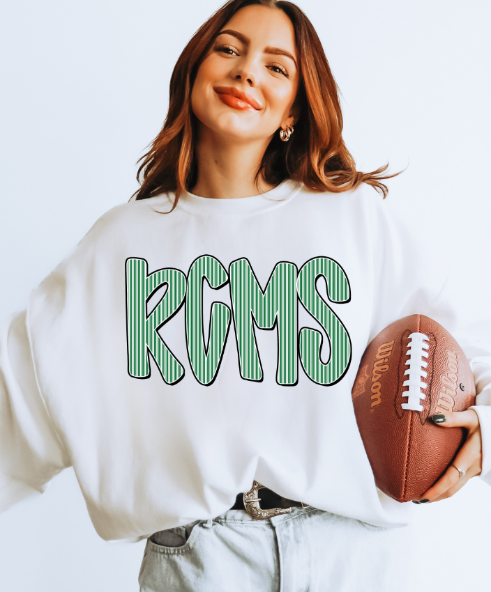 RCMS KELLY GREEN SEERSUCKER