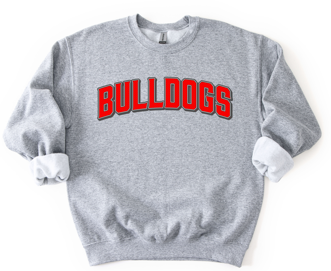 VINTAGE MASCOT BULLDOGS RED