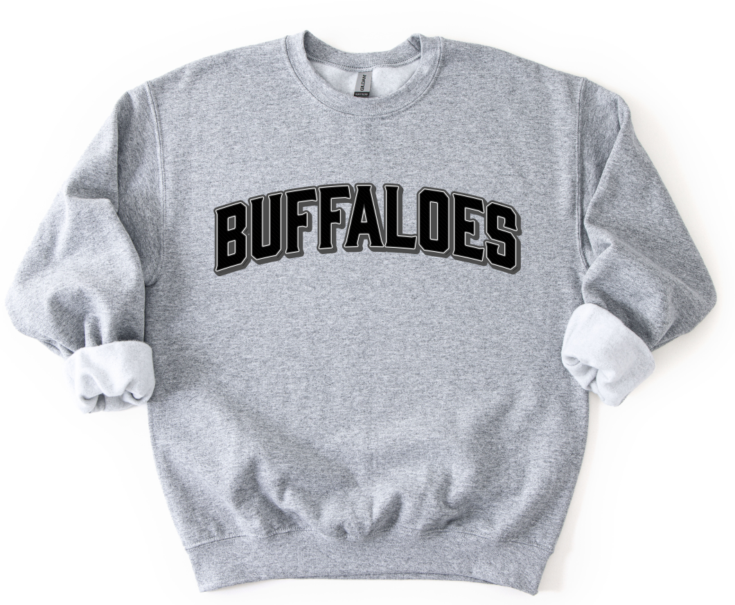 VINTAGE MASCOT BUFFALOES BLACK