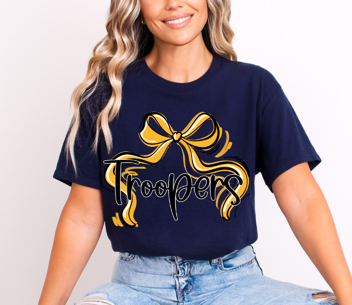 RIBBON SPORTS BOWS YELLOW TROOPERS