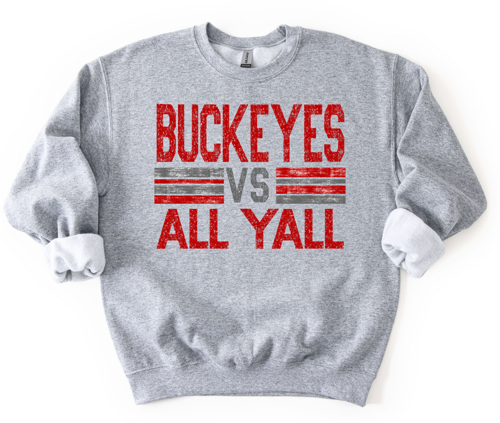 Buckeyes Vs All Y'all DTF transfer design – image 1