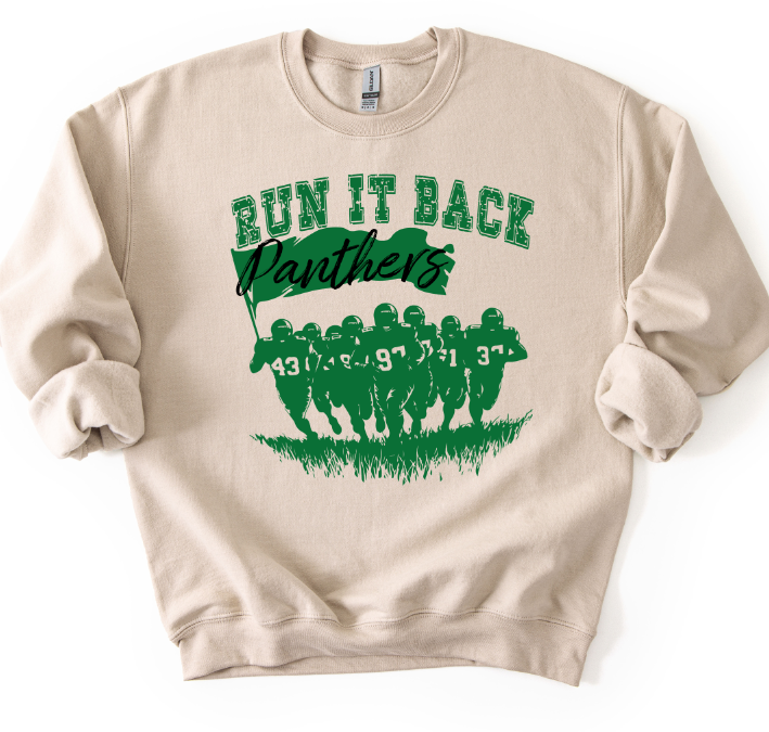Run It Back Panthers Green DTF transfer design – image 1