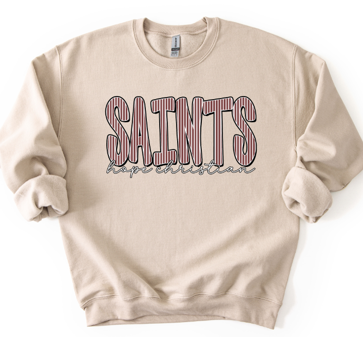 SAINTS HOPE CHRISTIAN MAROON SEESUCKER