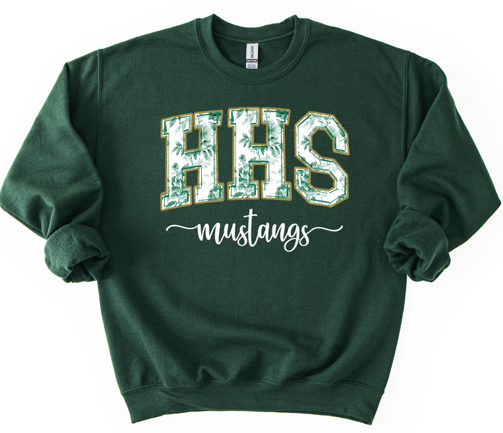 HHS MUSTANGS GREEN TOILE