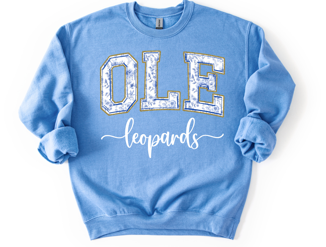 OLE LEOPARDS BLUE TOILE