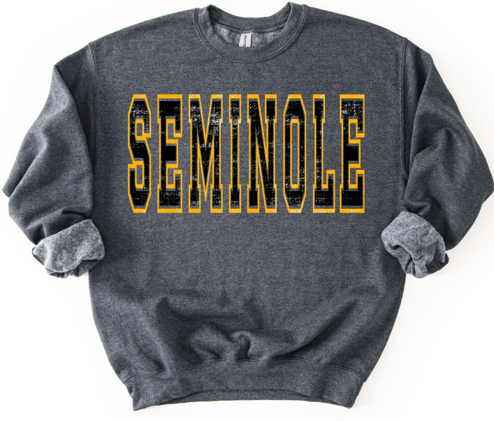 VARSITY OVERSIZED SEMINOLE YELLOW GOLD AND BLACK