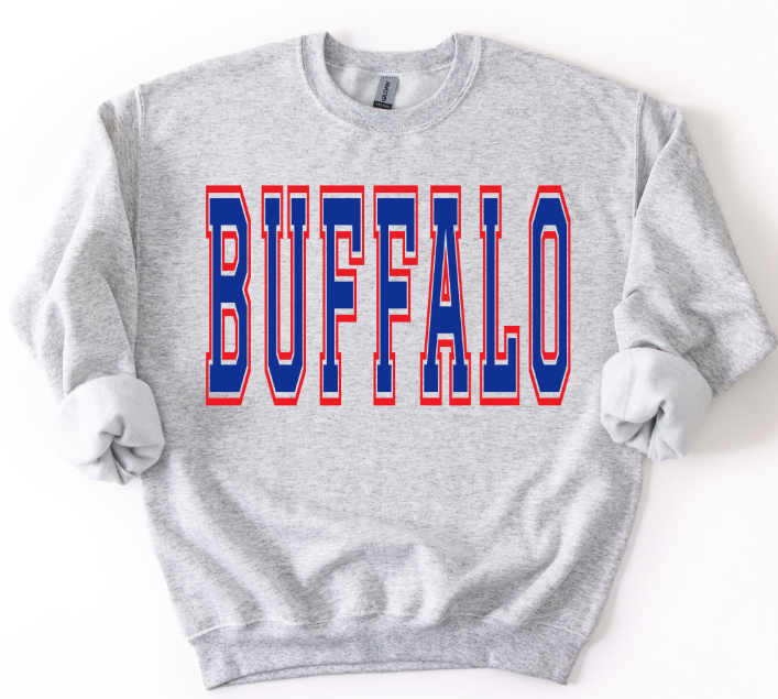 BUFFALO ROYAL BLUE AND RED ATHLETIC OVERSIZED