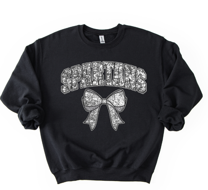 COLLEGIATE GLITTER SPARTANS WHITE