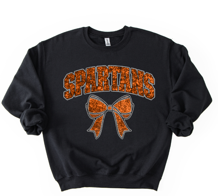 COLLEGIATE GLITTER SPARTANS ORANGE