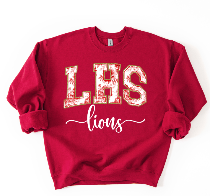 LHS RED TOILE LIONS