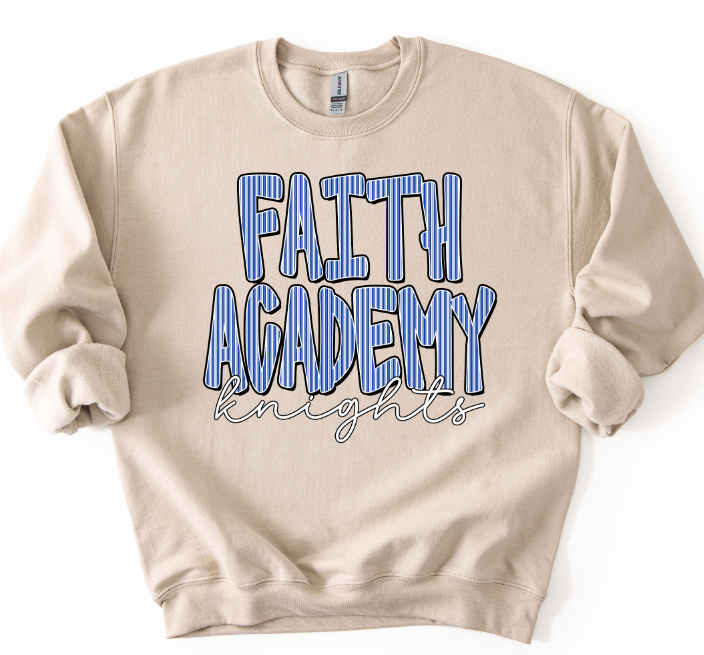 FAITH ACADEMY ROYAL SEERSUCKER WORD