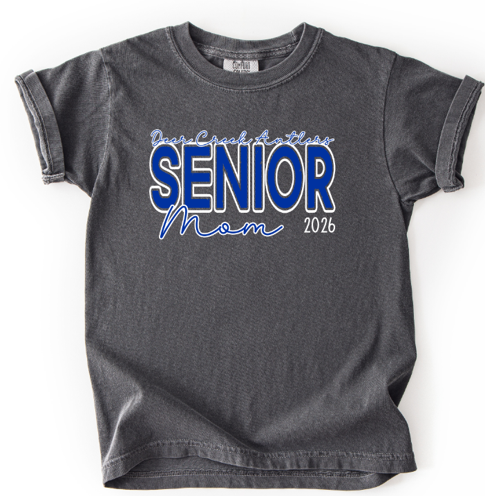 DEER CREEK ANTLERS SENIOR MOM 2026 BLUE AND WHITE