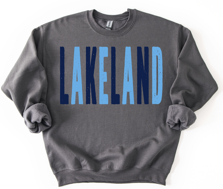 LAKELAND NAVY AND BLUE OVERISIZED GRUNGE MASCOT
