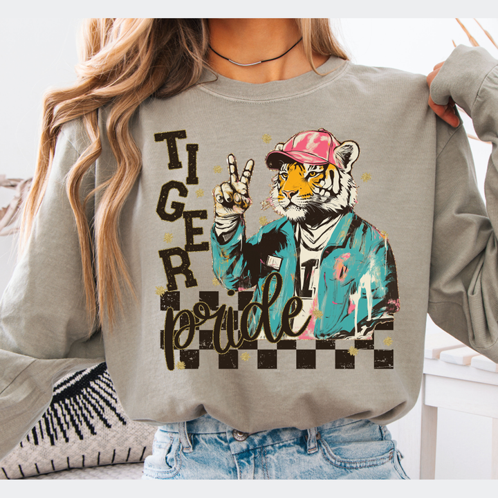 Grunge Mascots Tiger – DTF Transfer – product image
