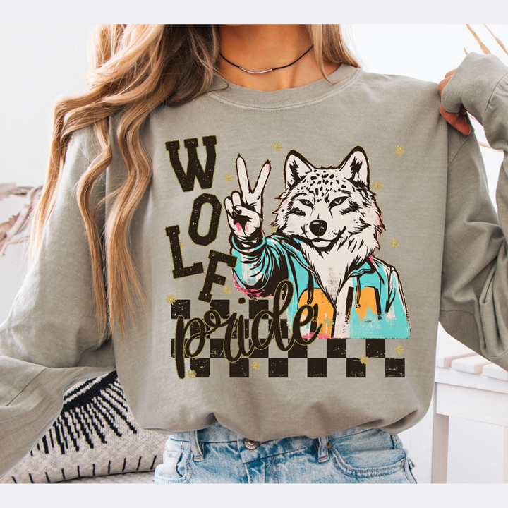 Grunge Mascots Wolf – DTF Transfer – product image