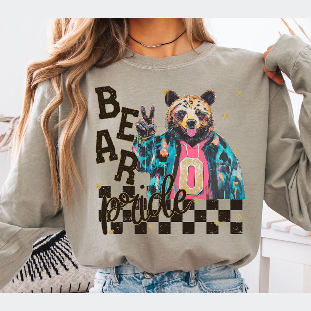 Grunge Mascots Bear – DTF Transfer – product image