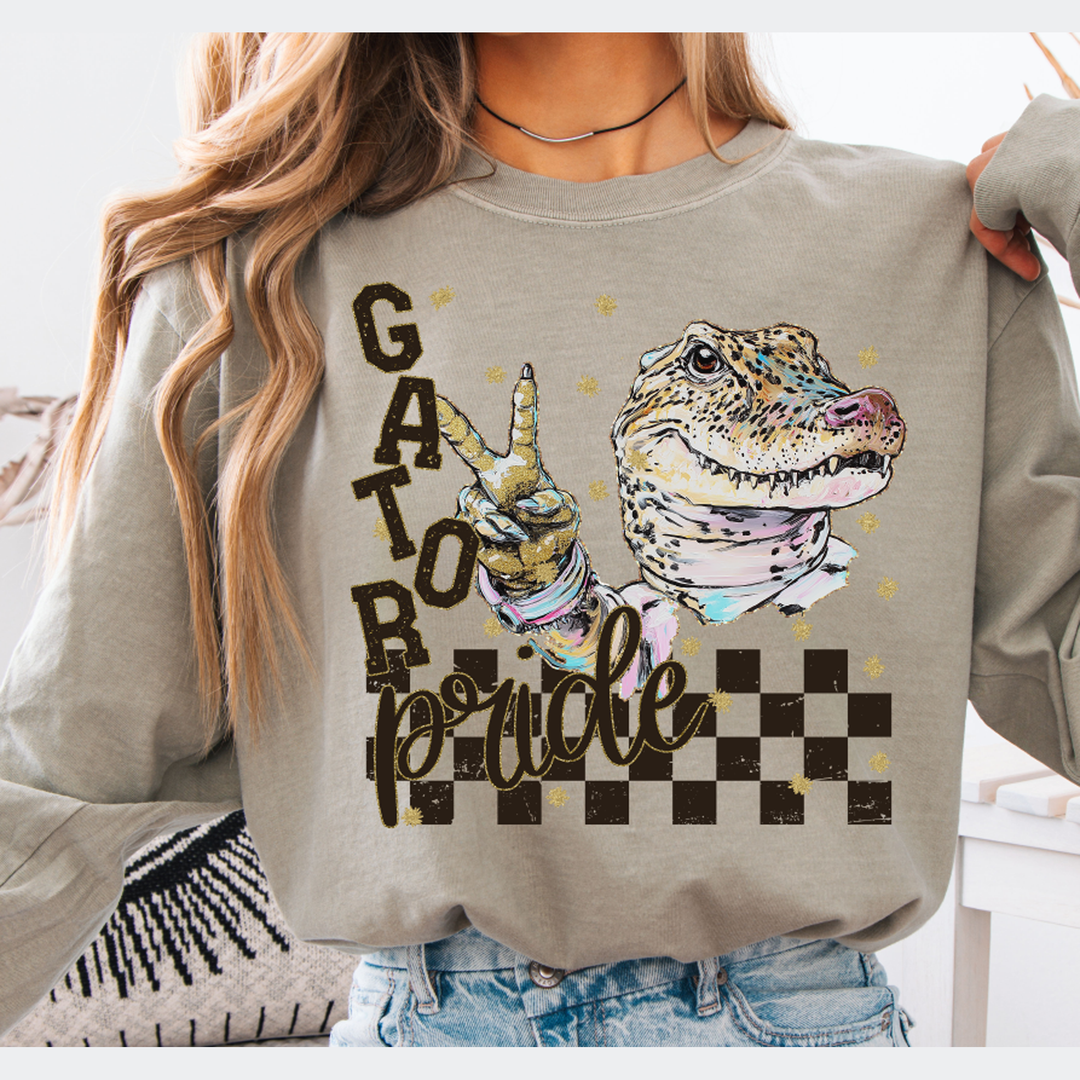 Grunge Mascots Gator – DTF Transfer – product image