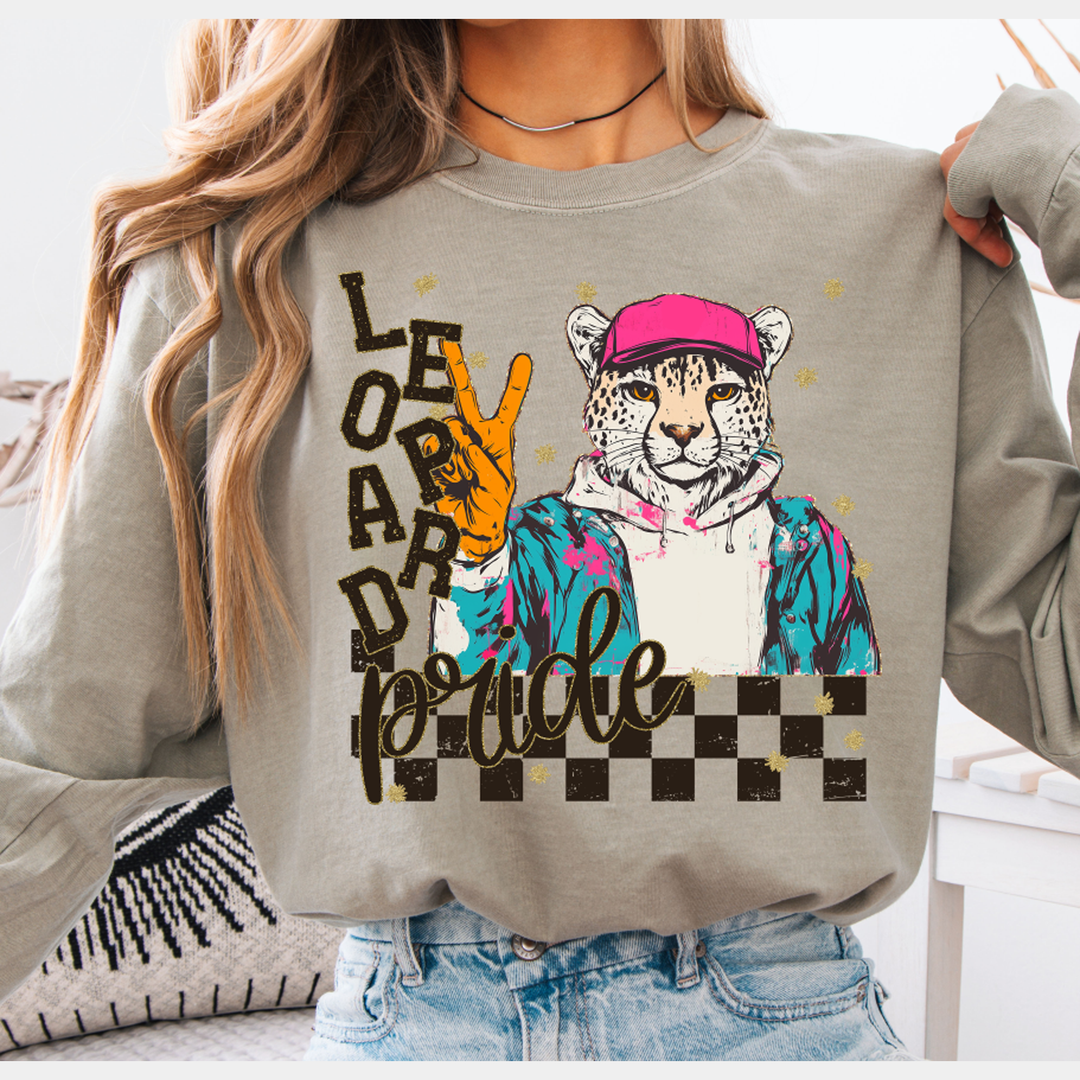 Grunge Mascots Leopard – DTF Transfer – product image
