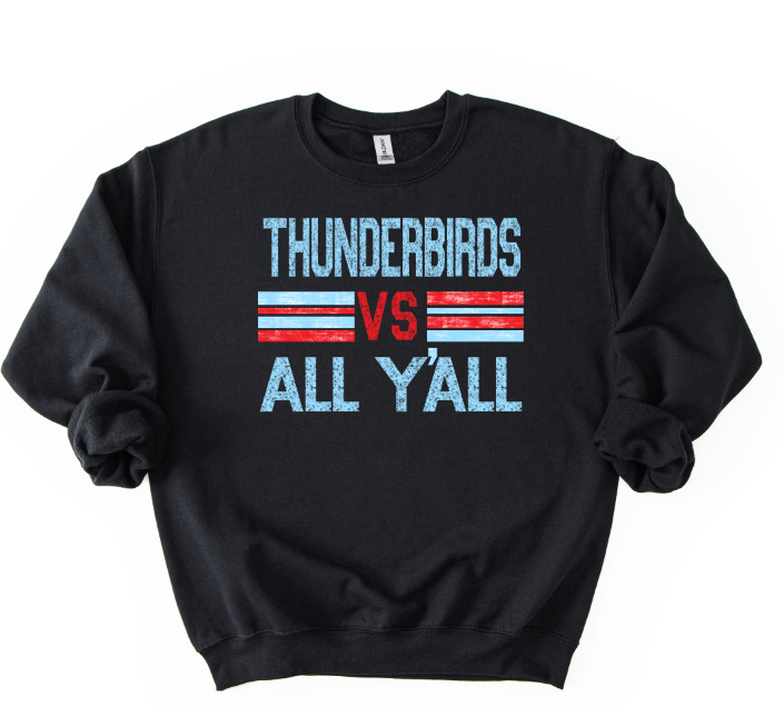 THUNDERBIRDS CAROLINA BLUE AND RED VS ALL YALL