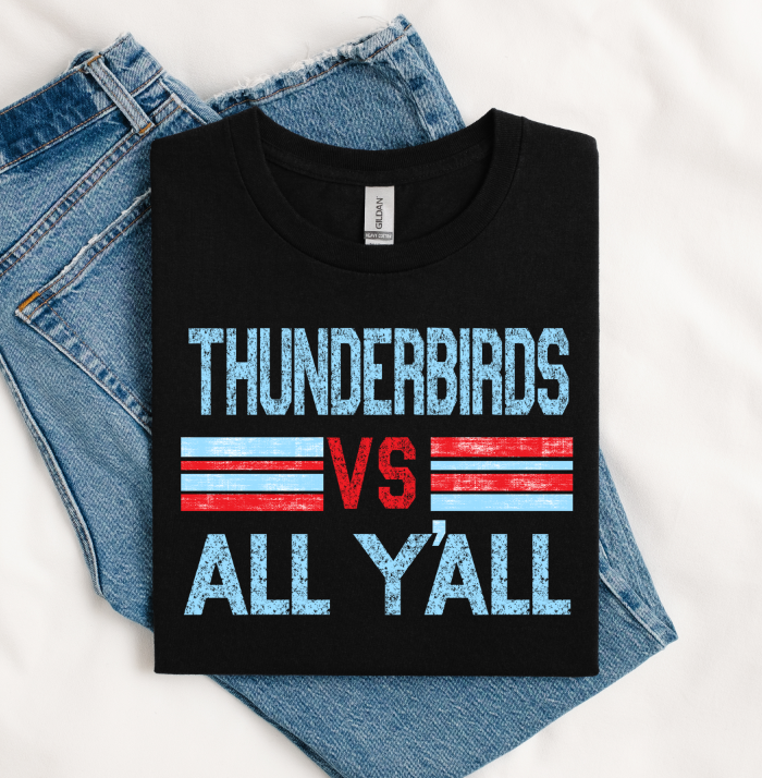 THUNDERBIRDS CAROLINA BLUE AND RED VS ALL YALL