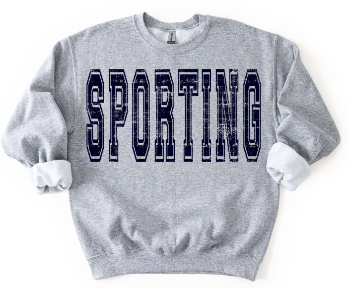 Sporting Varsity Grunge Mascot DTF transfer design – image 1