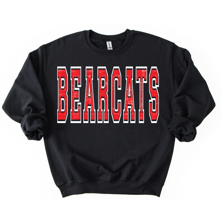 Bearcats Red and White Grunge Mascot – DTF Transfer