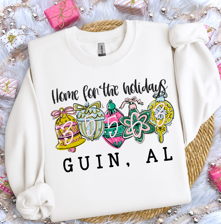 HOME FOR THE HOLIDAYS CHRISTMAS ORNAMENTS GUIN AL