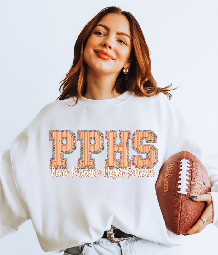 FLORAL PREPSTER PPHS ORANGE TOP PINE PRAIRIE HIGH SCHOOL