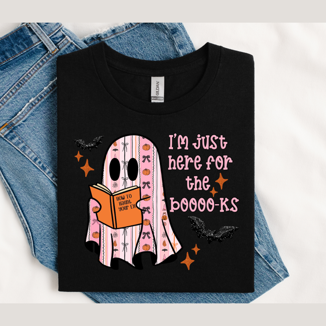 I’m Just Here for the Books – DTF Transfer – product image