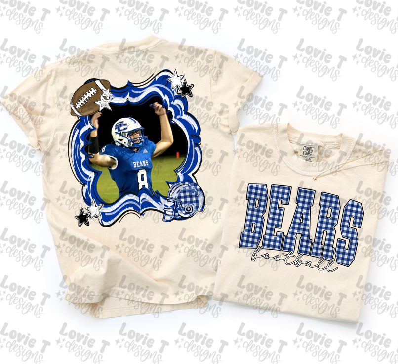 FOOTBALL FRAME + POCKET DESIGN - CUSTOMIZABLE